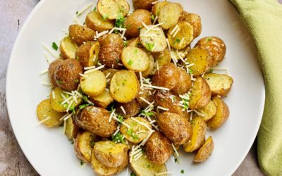 Air-Fryer Garlic Parmesan Potatoes