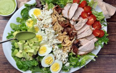 Turkey Cobb Salad with Green Goddess Dressing